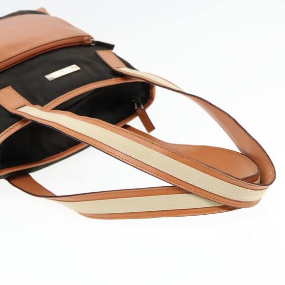 GUCCI Tote Bag Canvas Khaki Silver - Picture 7 of 13